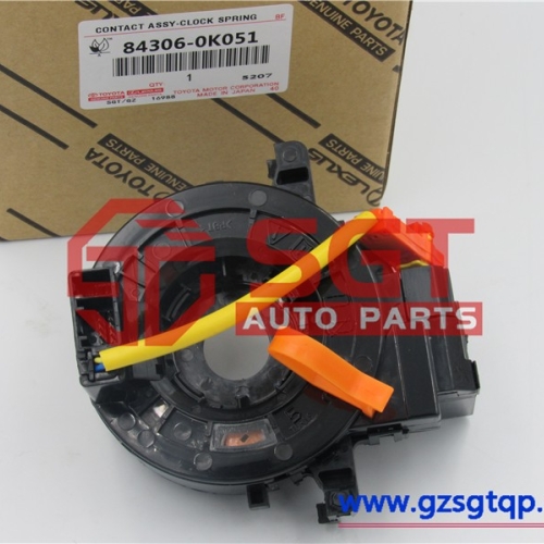 84306-0K051/螺旋电缆组件/for Toyota Yaris, Fortuner, Hilux clock spring spiral cable 843060K051